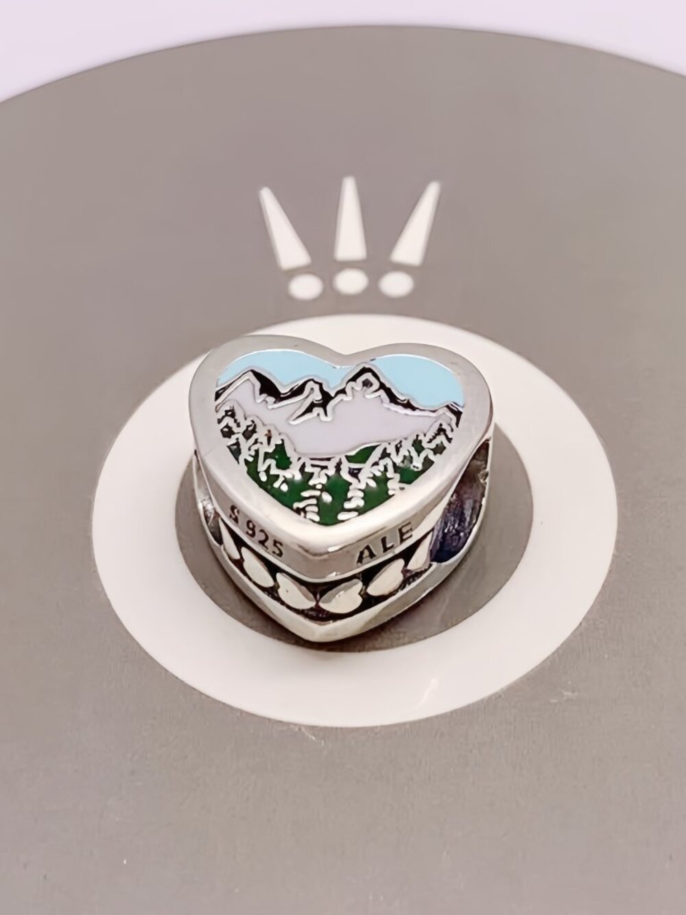 Pandora Oregon Heart Charm S925 Sterling silver